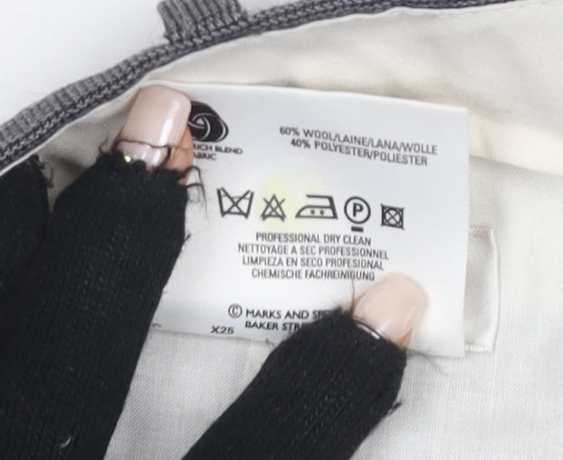 Marks and Spencer Men's Grey Wool Trousers Size M