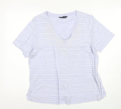 Womens UK Size 12 Marks and Spencer Blue  T-Shirt