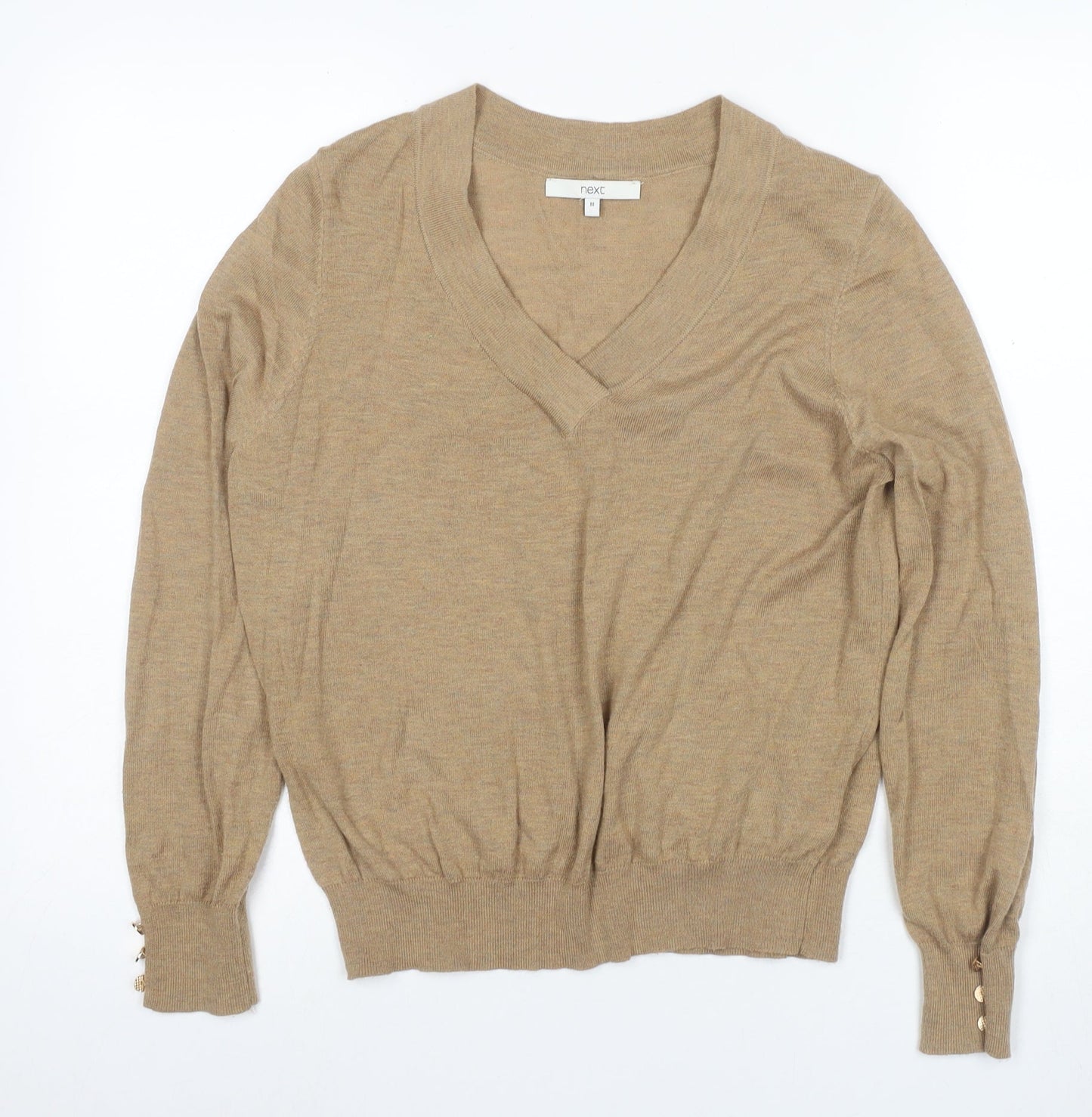 Womens UK Size 12 NEXT Beige Pullover Jumper