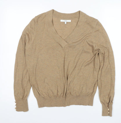 Womens UK Size 12 NEXT Beige Pullover Jumper