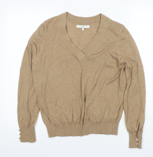 Womens UK Size 12 NEXT Beige Pullover Jumper
