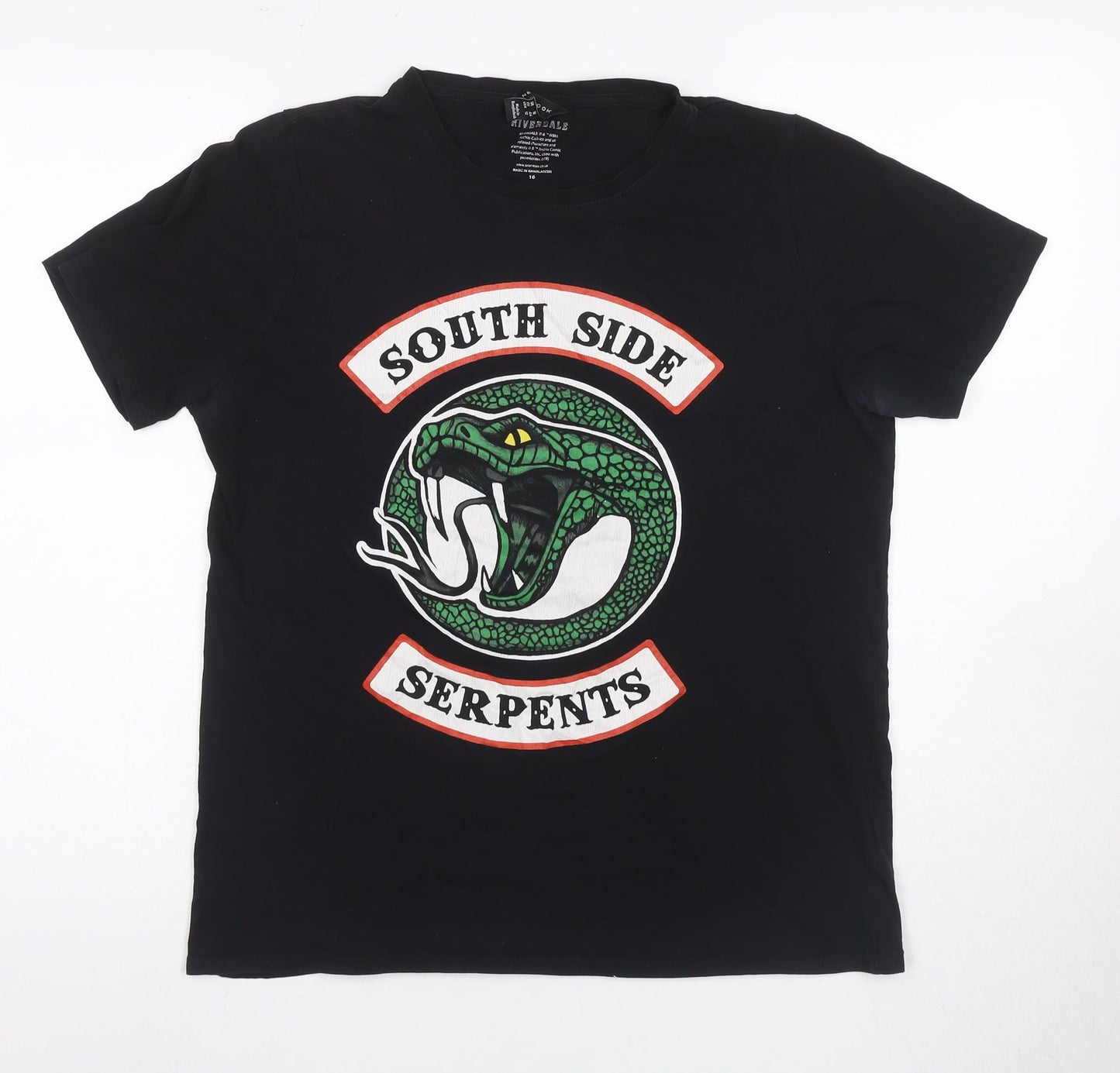 Riverdale Black T-Shirt Unisex Adults Size 16