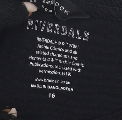 Riverdale Black T-Shirt Unisex Adults Size 16
