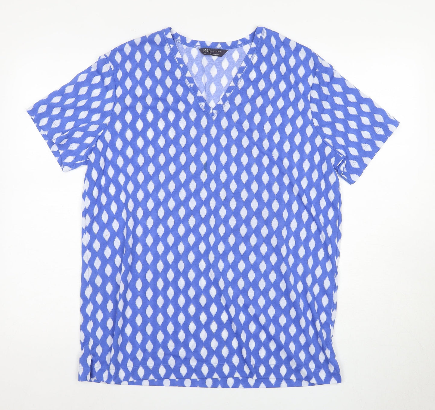 Womens UK Size 14 Marks and Spencer Blue  T-Shirt