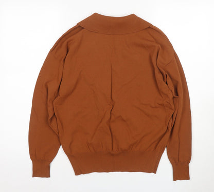 Womens UK Size Size:M NEXT Brown Pullover Jumper