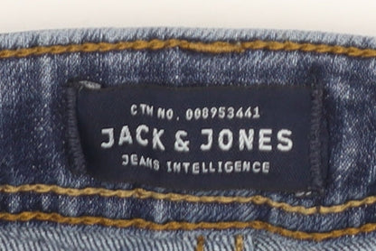 Jack & Jones Men’s Blue Slim Straight Jeans