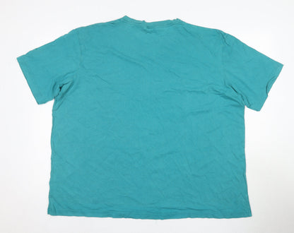 Mens UK Size 3XL Cotton Traders Blue  T-Shirt