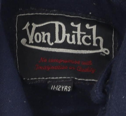 Von Dutch Blue Boys Pullover Hoodie 12-13 Years