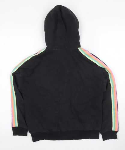 Marks and Spencer Girls' Black Full Zip Hoodie 11-12 Years