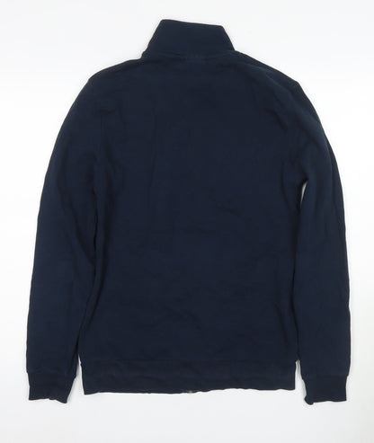 Mens UK Size M ASOS DESIGN Blue Full Zip Sweatshirt