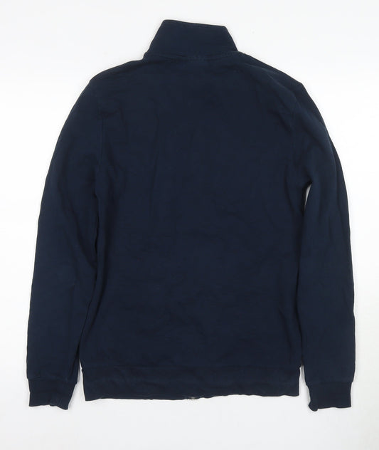 Mens UK Size M ASOS DESIGN Blue Full Zip Sweatshirt