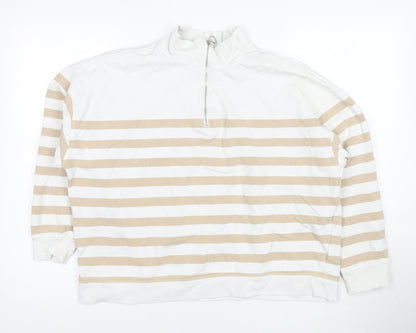 Womens UK Size 16 Marks and Spencer Ivory Pullover Sweatshirt