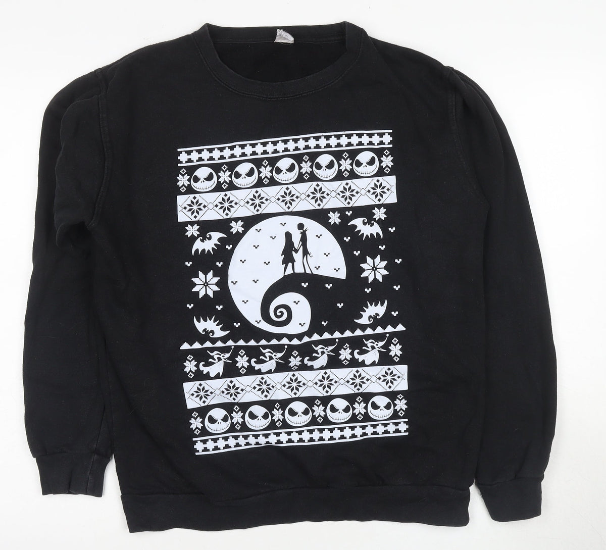 Front view of Stars & Stripes Black unisex l pullover sweatshirt