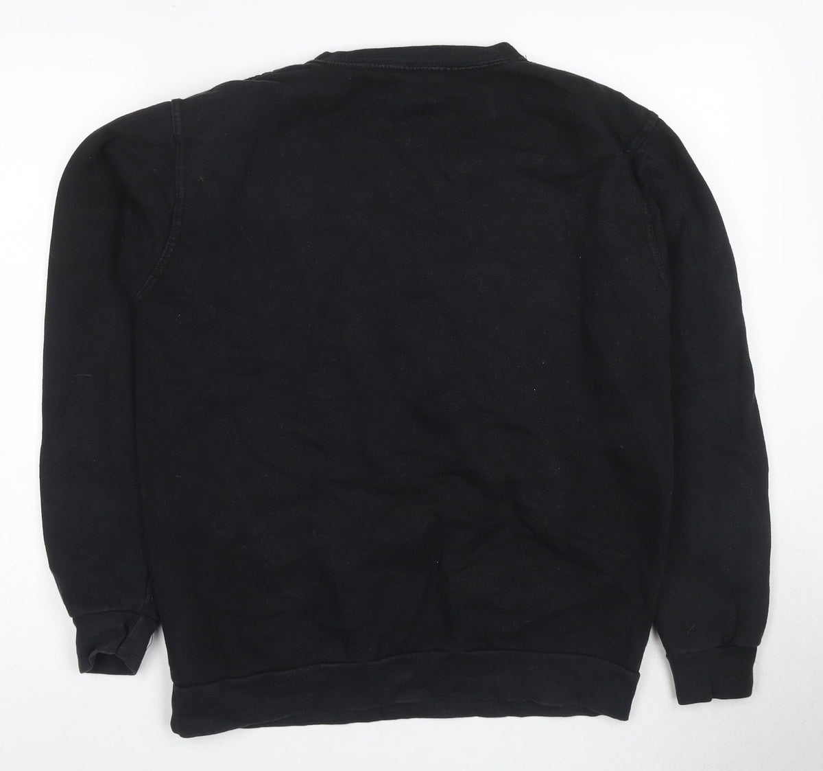 Back view of Stars & Stripes Black unisex l pullover sweatshirt