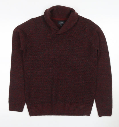Next Men's Red Roll Neck Pullover Jumper Size S