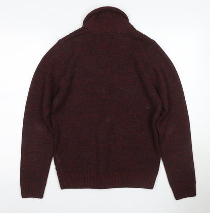 Next Men's Red Roll Neck Pullover Jumper Size S