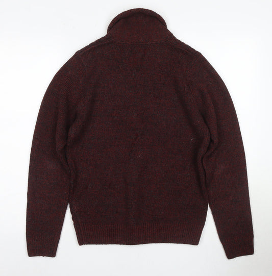 Next Men's Red Roll Neck Pullover Jumper Size S