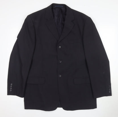 Mens UK Size 42 C&A Regular Black Suit Jacket