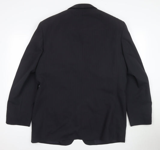 Mens UK Size 42 C&A Regular Black Suit Jacket