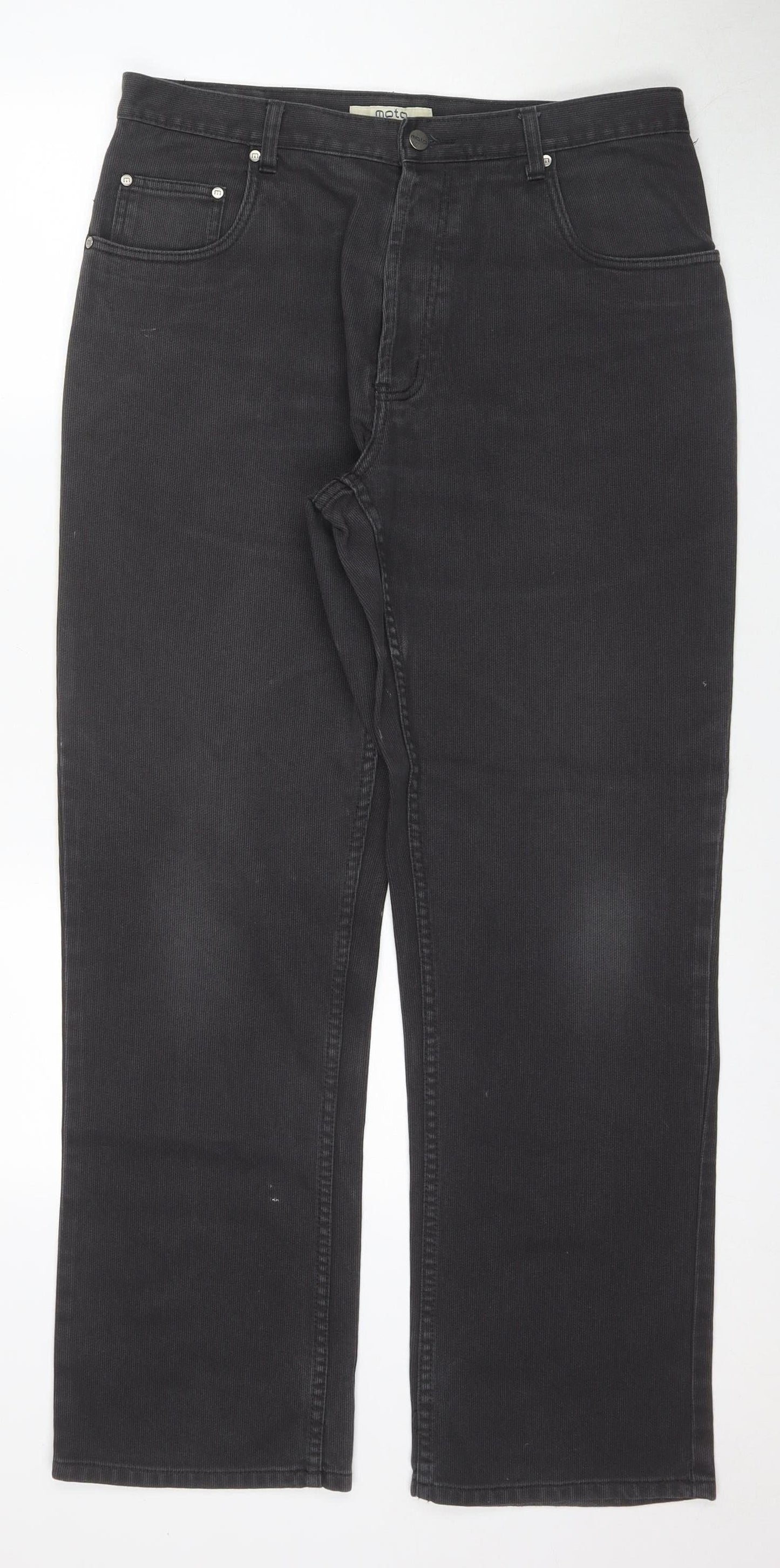 MOTO Men's Grey Straight Leg Jeans Size 36R