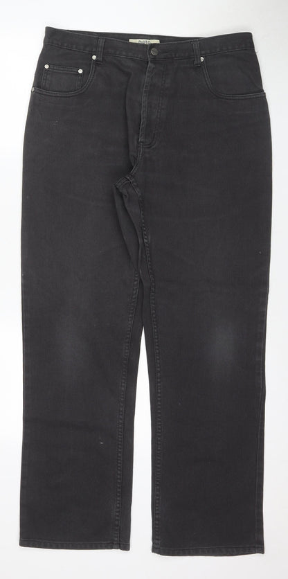 MOTO Men's Grey Straight Leg Jeans Size 36R