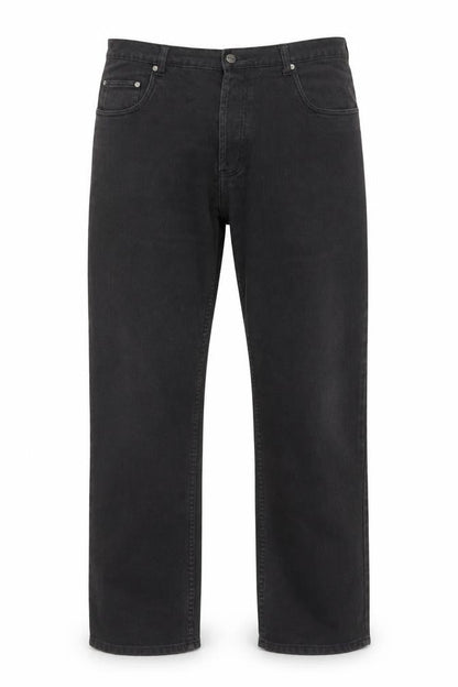Mens UK Size 36R Moto Regular Fit Straight Grey Jeans