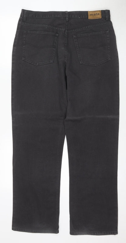 MOTO Men's Grey Straight Leg Jeans Size 36R