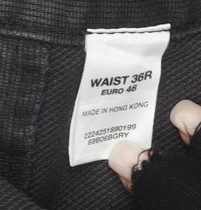 MOTO Men's Grey Straight Leg Jeans Size 36R