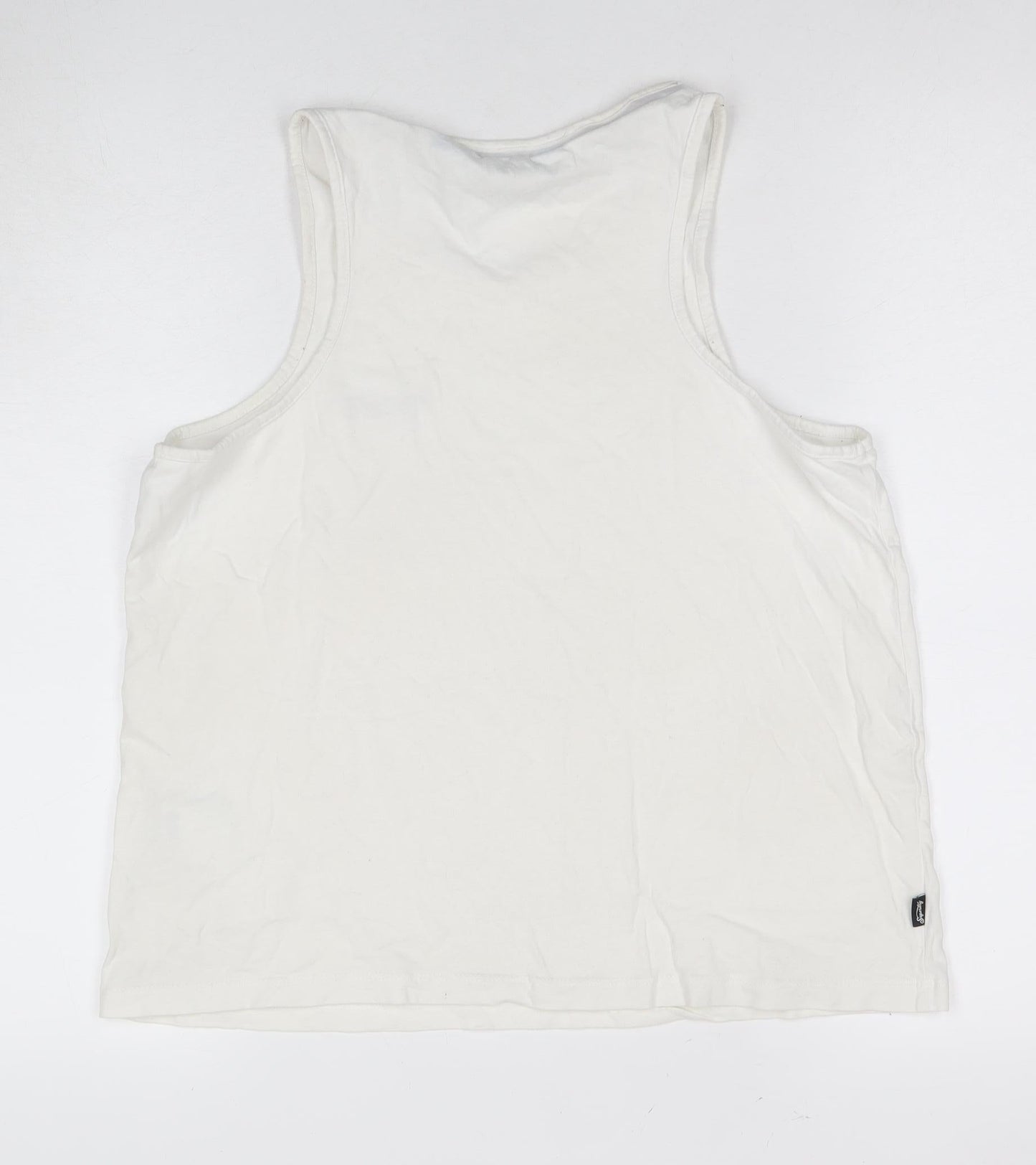 Womens UK Size 12 Superdry White Jersey Tank