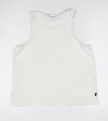 Womens UK Size 12 Superdry White Jersey Tank
