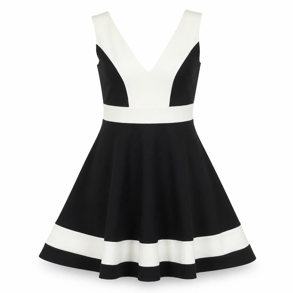 Lipsy Women's Black Fit & Flare Dress Size 8