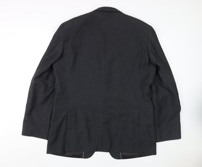 Mens UK Size 44 Dehavilland Regular Black Suit Jacket