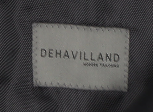 Mens UK Size 44 Dehavilland Regular Black Suit Jacket