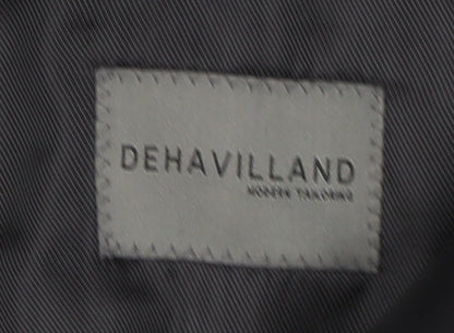 Mens UK Size 44 Dehavilland Regular Black Suit Jacket