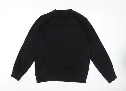 Mens UK Size M JACK & JONES Black Pullover Sweatshirt