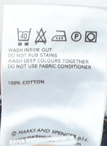 Marks and Spencer Men's Blue Straight Jeans - 38W 33L