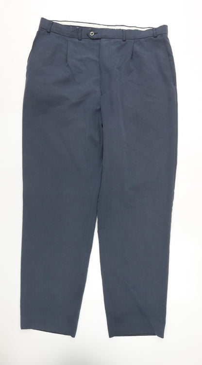 Maine New England Men's Blue Dress Trousers 38L