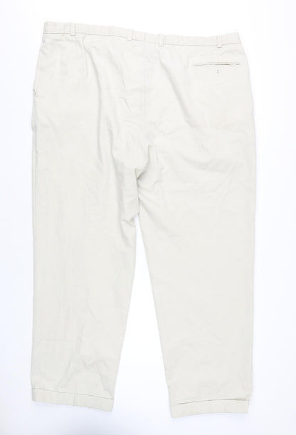 C&A Men's Beige Chino Trousers Size L