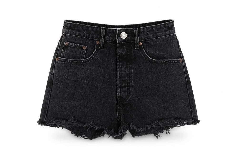 Womens UK Size 8 Zara Regular Fit Cut-Off Shorts