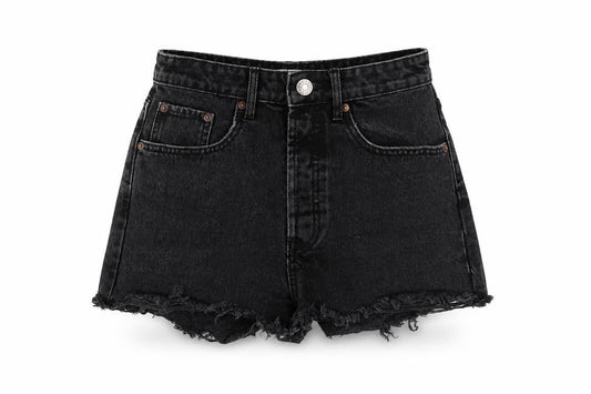 Womens UK Size 8 Zara Regular Fit Cut-Off Shorts