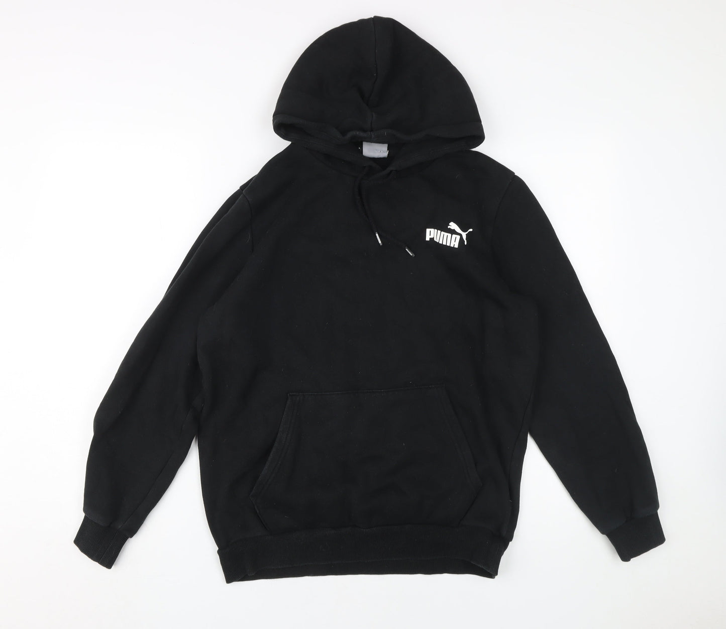 Mens UK Size S PUMA Black Pullover Hoodie