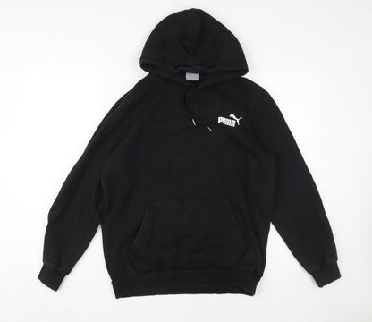 Mens UK Size S PUMA Black Pullover Hoodie