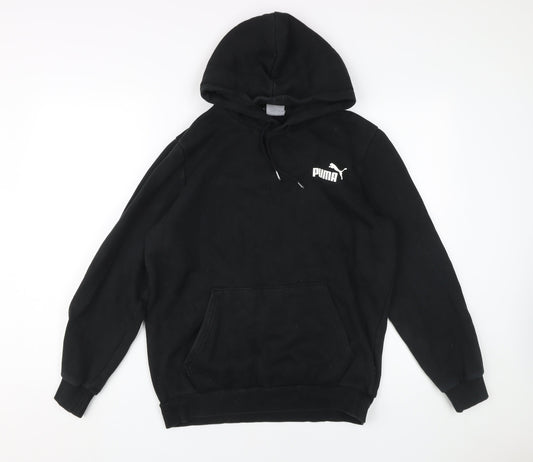 Mens UK Size S PUMA Black Pullover Hoodie