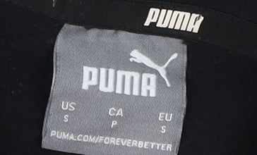 Mens UK Size S PUMA Black Pullover Hoodie