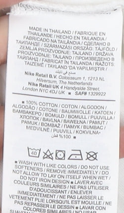 Nike Men's White Sports T-Shirt, Medium, Crew Neck, Cotton