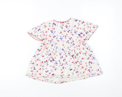 Monsoon Girls Multicoloured Floral Tunic Blouse 6-7 Years