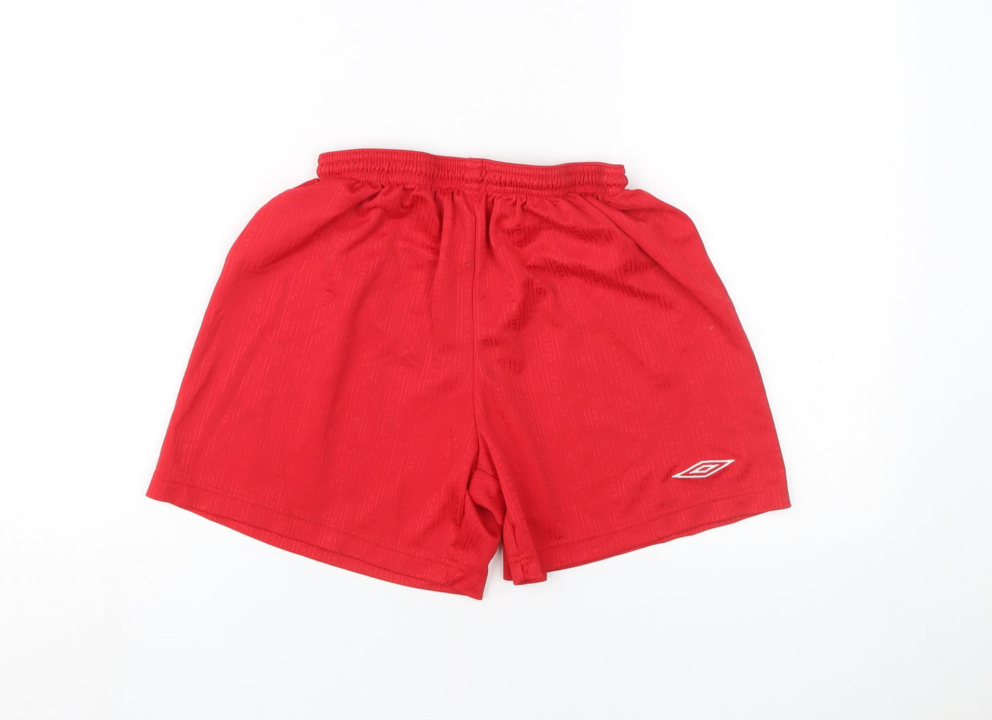Umbro Boys Red Athletic Shorts M - Football & Training Essential