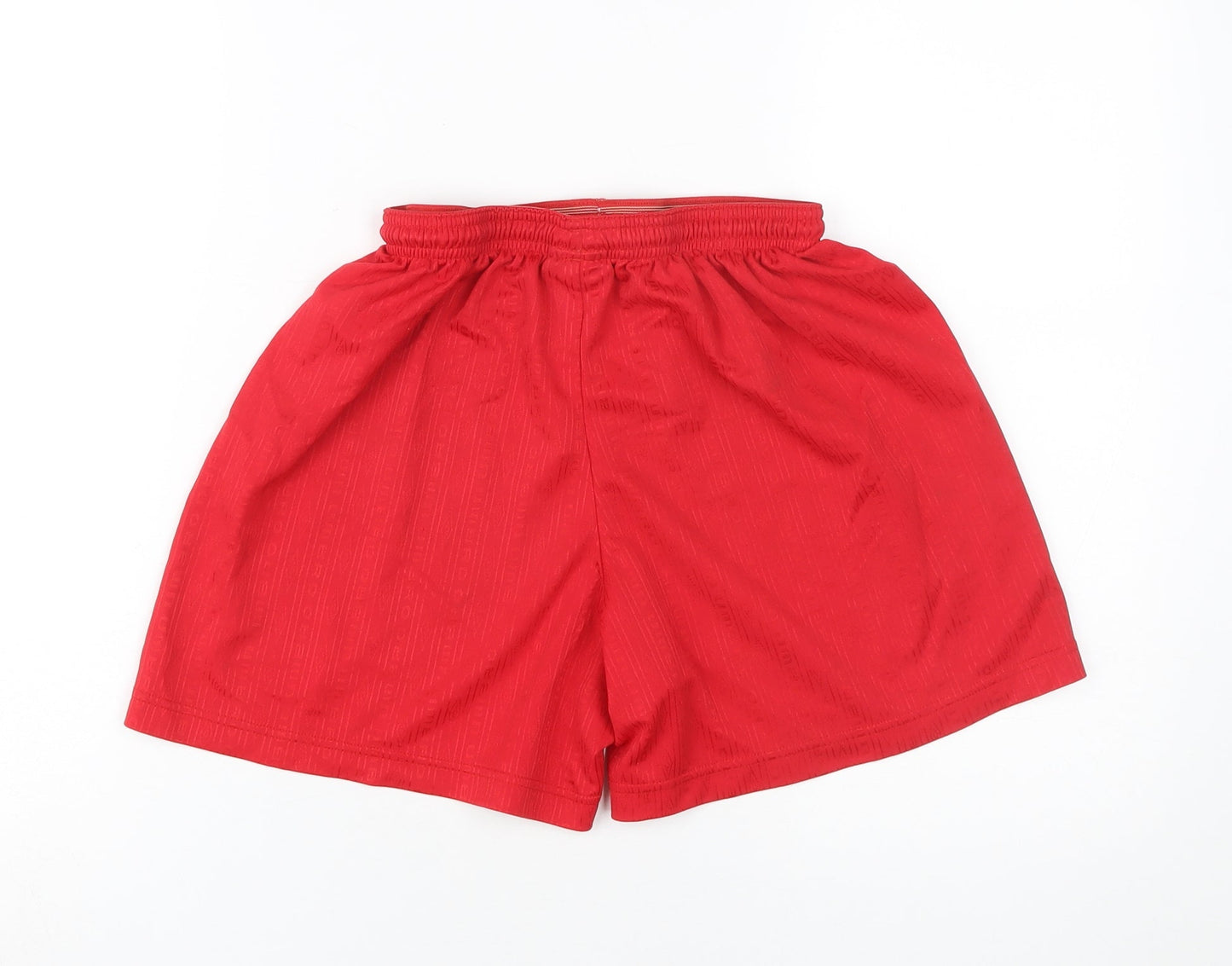 Umbro Boys Red Athletic Shorts M - Football & Training Essential