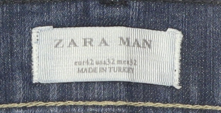 Zara Men's Blue Straight Jeans Size 38