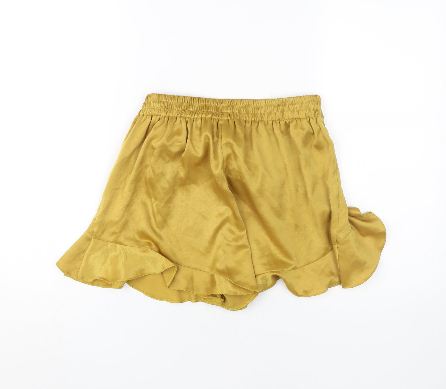 River Island Gold Wrap Shorts, Women, Size 12, Casual